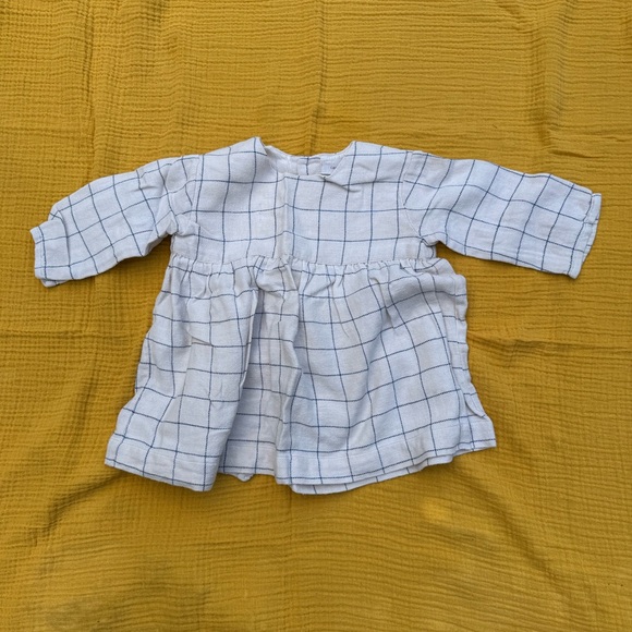 Caramel | Cotton Grid Blouse/Dress 12m - Picture 1 of 2